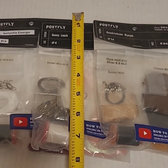 NIP Set of 3 Postfly Fishing Lure Tying Kits - Picture 16 of 16